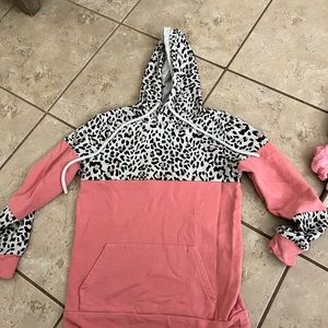 Leopard print hoodie
